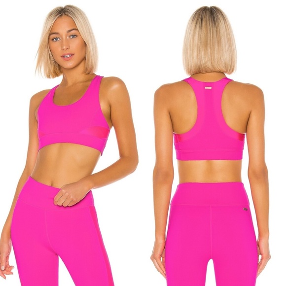 Alala Other - ALALA Vamp Sports Bra Hot Pink Size Small